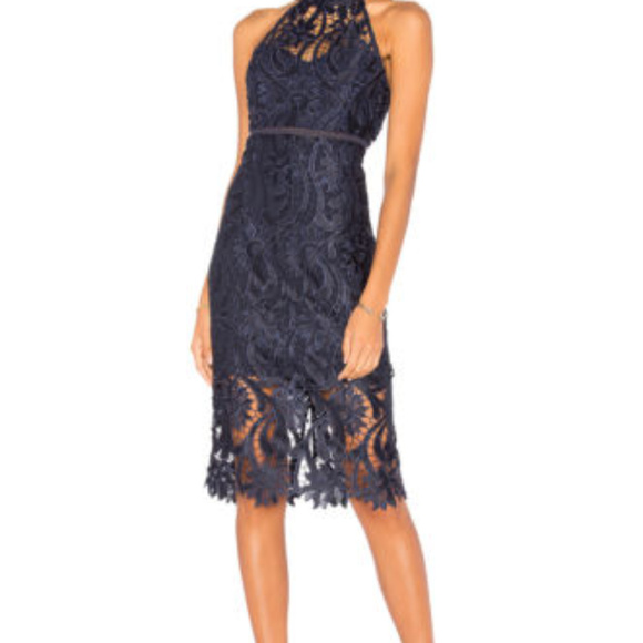 Bardot Dresses & Skirts - BARDOT NAVY BLUE 6 SMALL ISA LACE DRESS